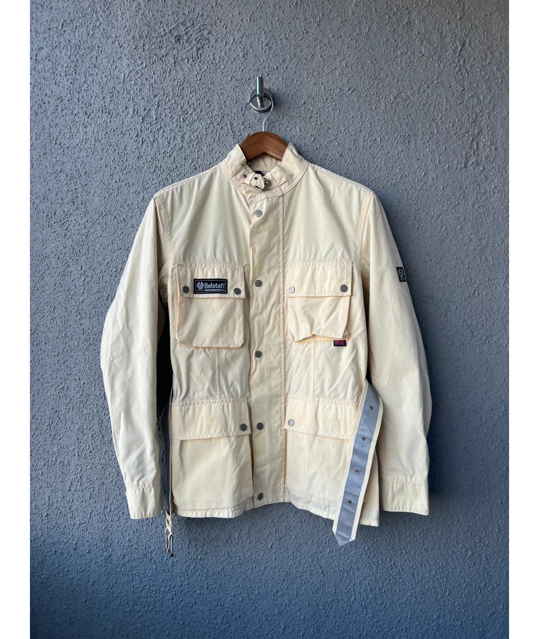 BELSTAFF Бежевая полиэстеровая куртка, фото 10