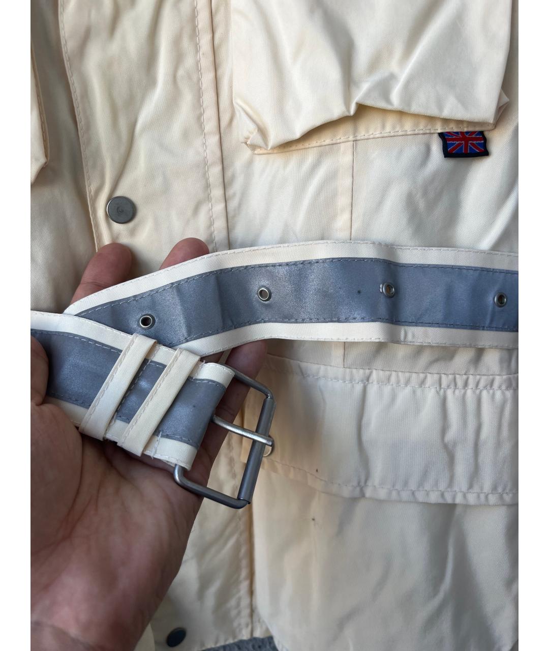 BELSTAFF Бежевая полиэстеровая куртка, фото 9
