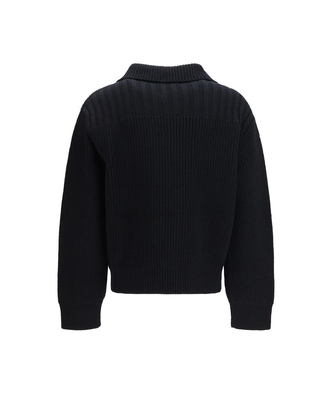 DRIES VAN NOTEN Черный шерстяной джемпер / свитер, фото 2