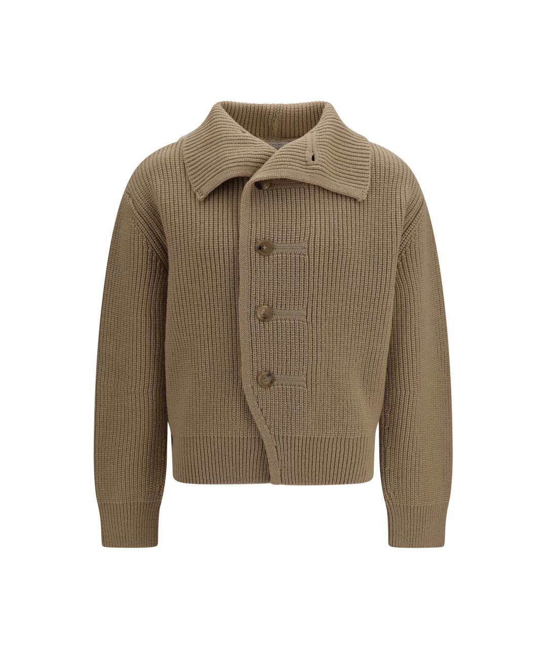 DRIES VAN NOTEN Бежевый шерстяной джемпер / свитер, фото 1
