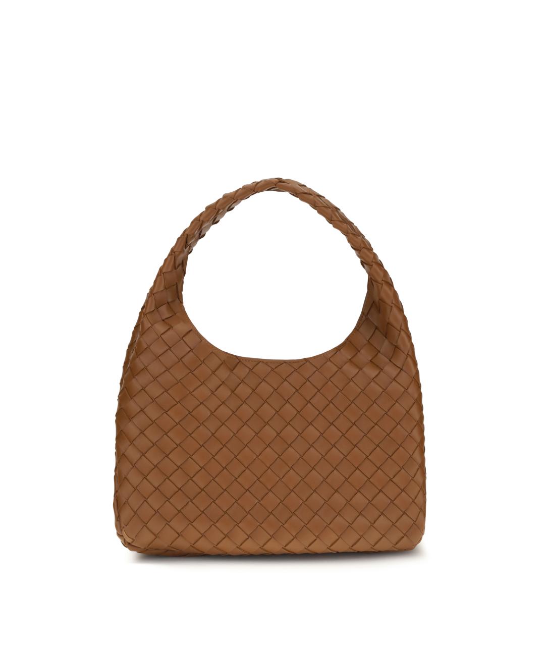 BOTTEGA VENETA Коричневая кожаная сумка через плечо, фото 1