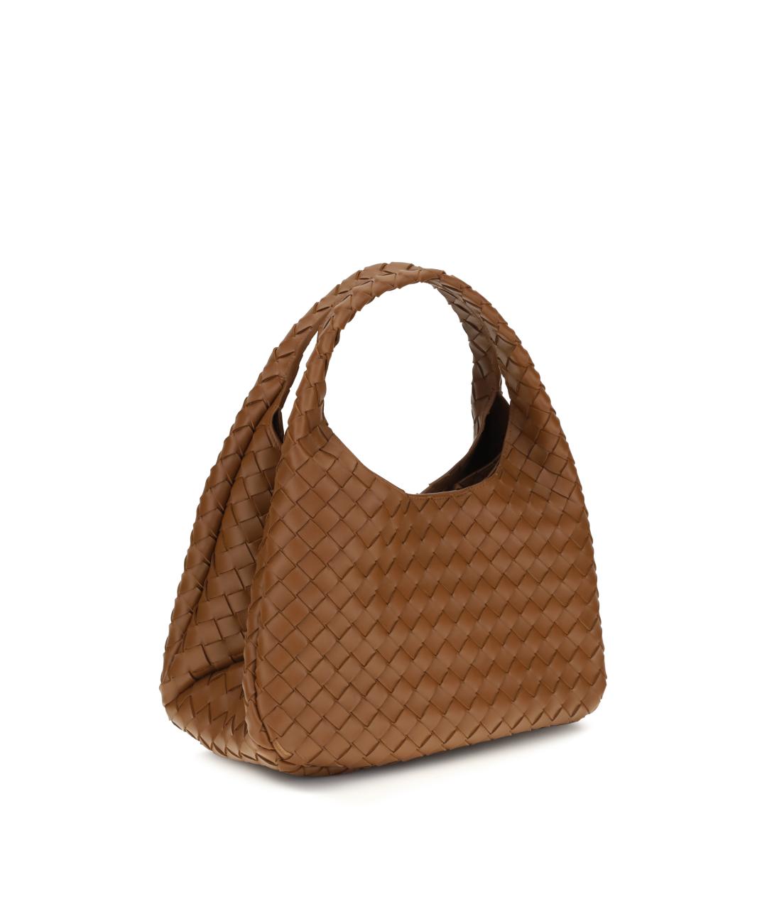BOTTEGA VENETA Коричневая кожаная сумка через плечо, фото 2