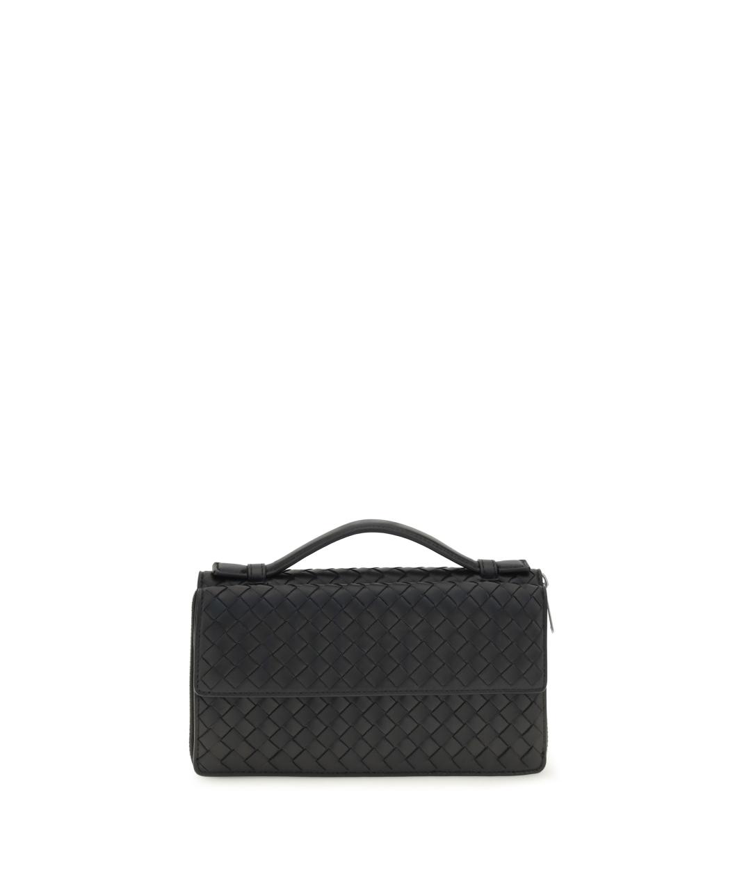 BOTTEGA VENETA Черный кожаный кошелек, фото 1