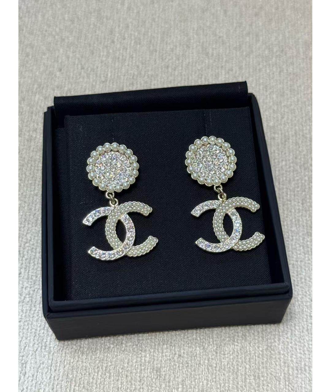 CHANEL Золотые серьги, фото 3