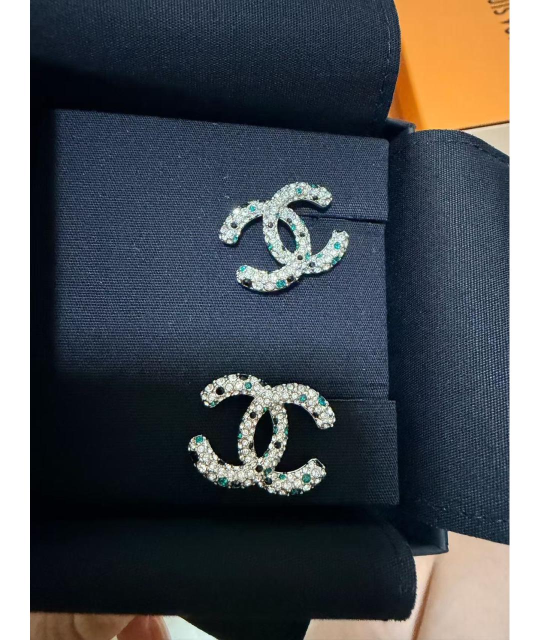 CHANEL Серебряные серьги, фото 2