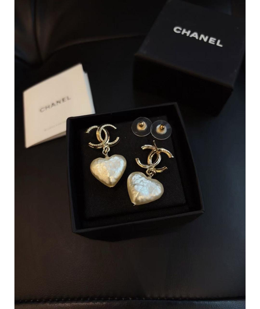 CHANEL Золотые серьги, фото 2