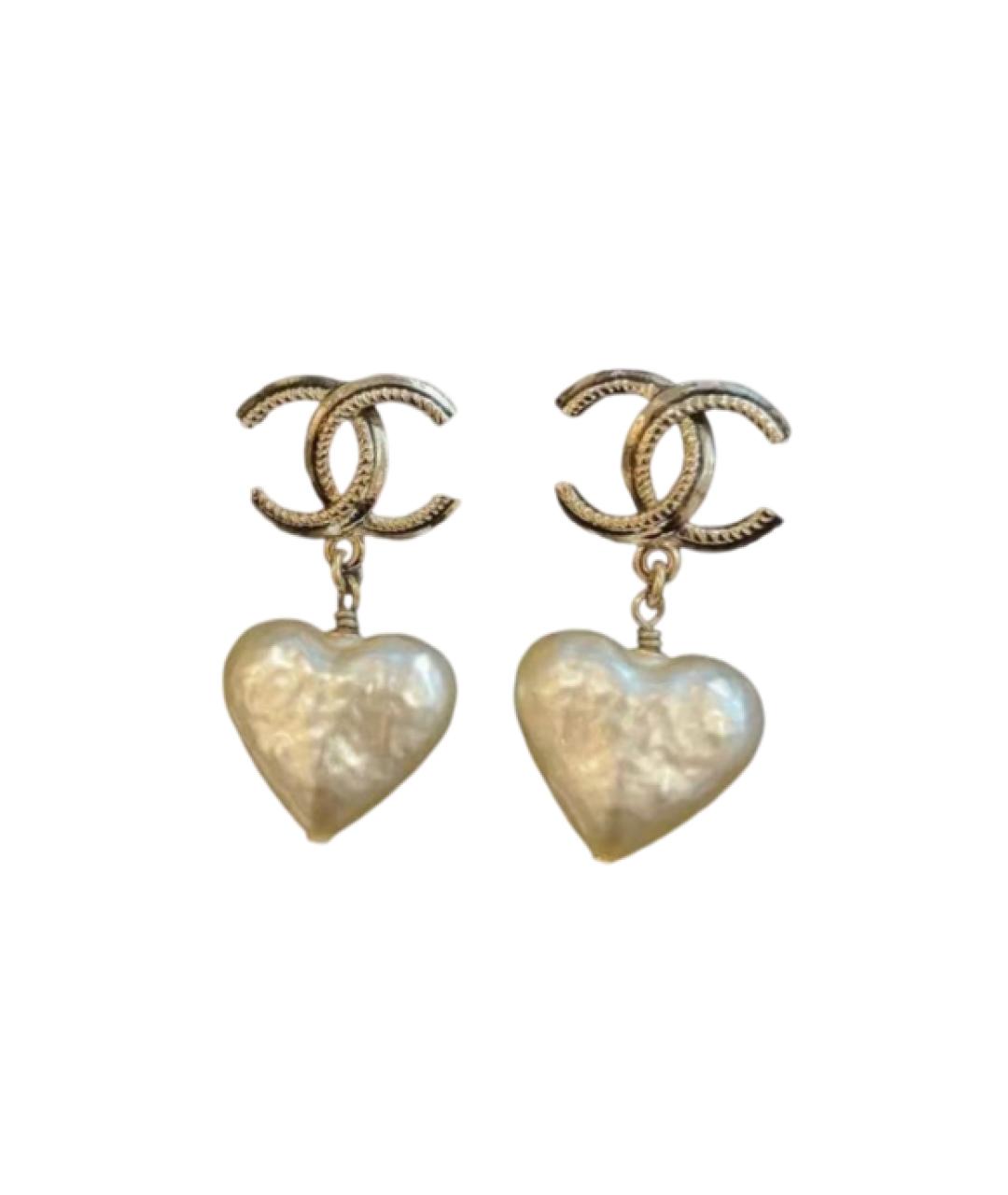 CHANEL Золотые серьги, фото 1