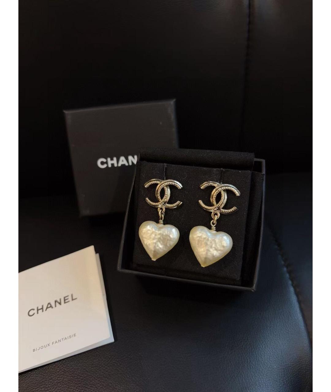CHANEL Золотые серьги, фото 4