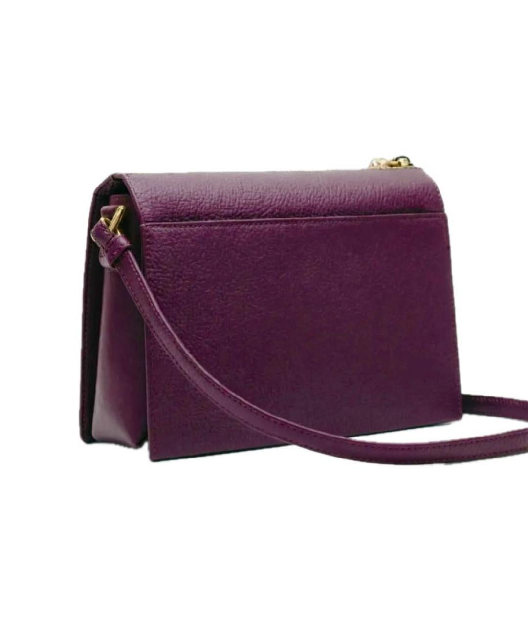 FURLA Бордовая кожаная сумка через плечо, фото 2