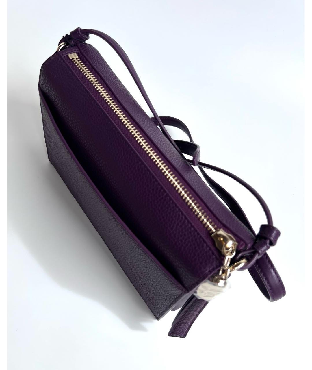 FURLA Бордовая кожаная сумка через плечо, фото 8