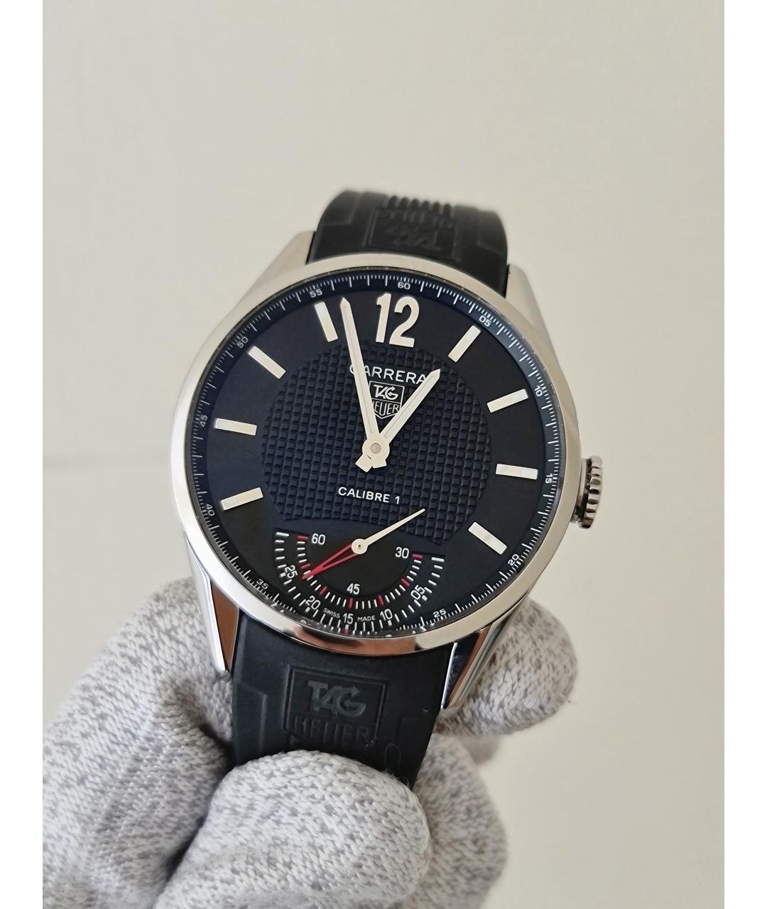 TAG HEUER Черные металлические часы, фото 4
