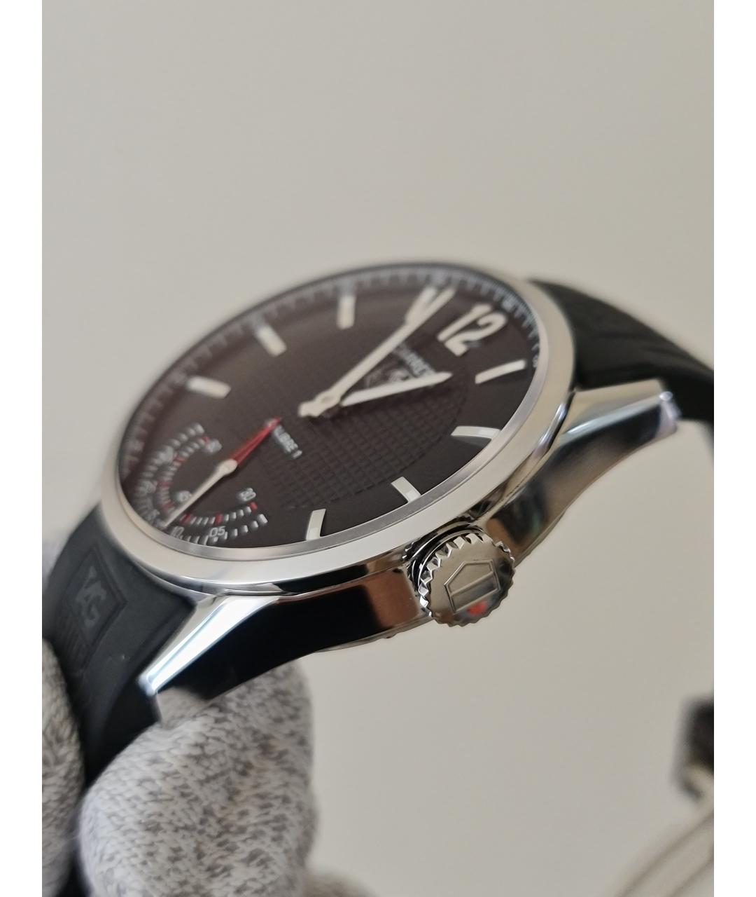 TAG HEUER Черные металлические часы, фото 5