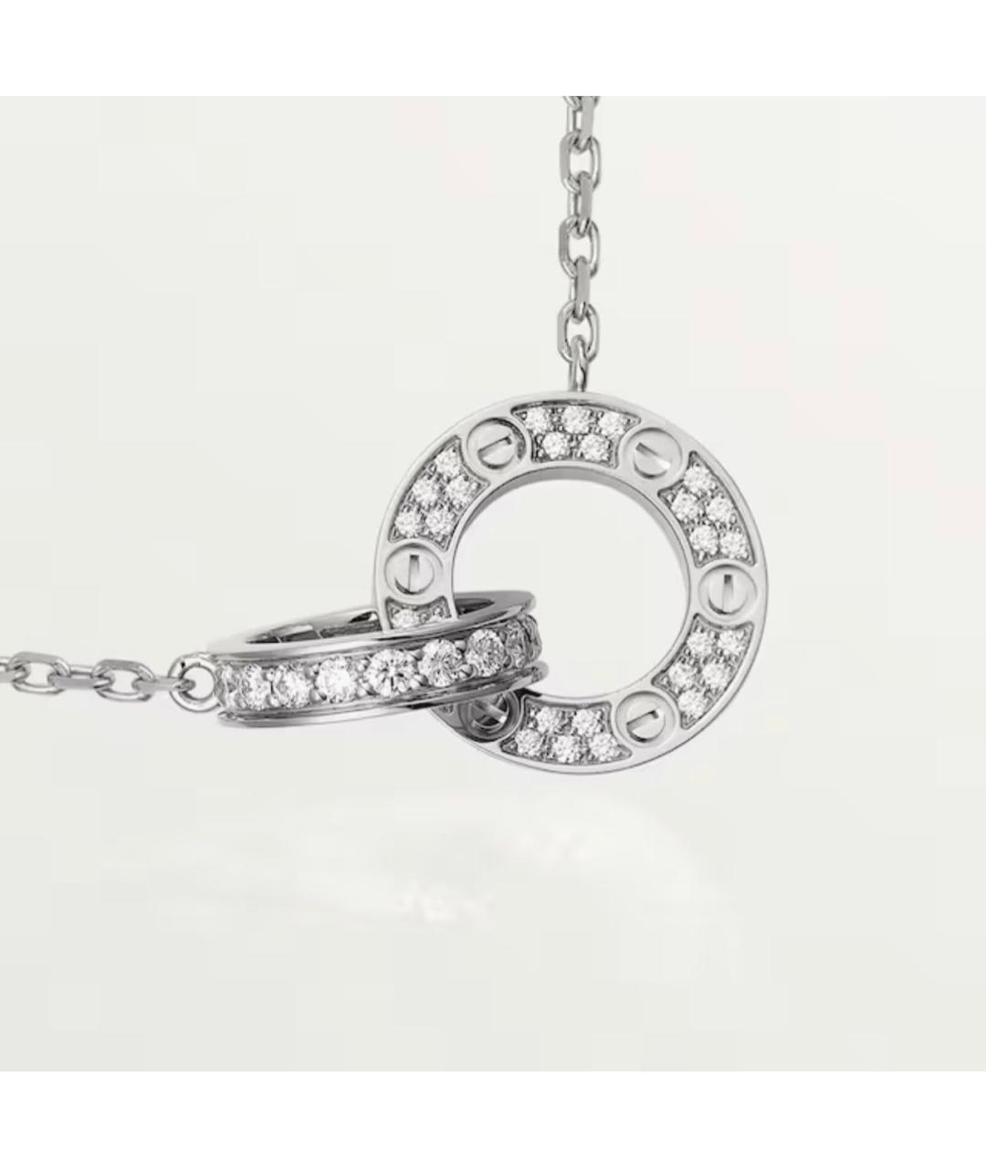 CARTIER Серебряная подвеска из белого золота, фото 2