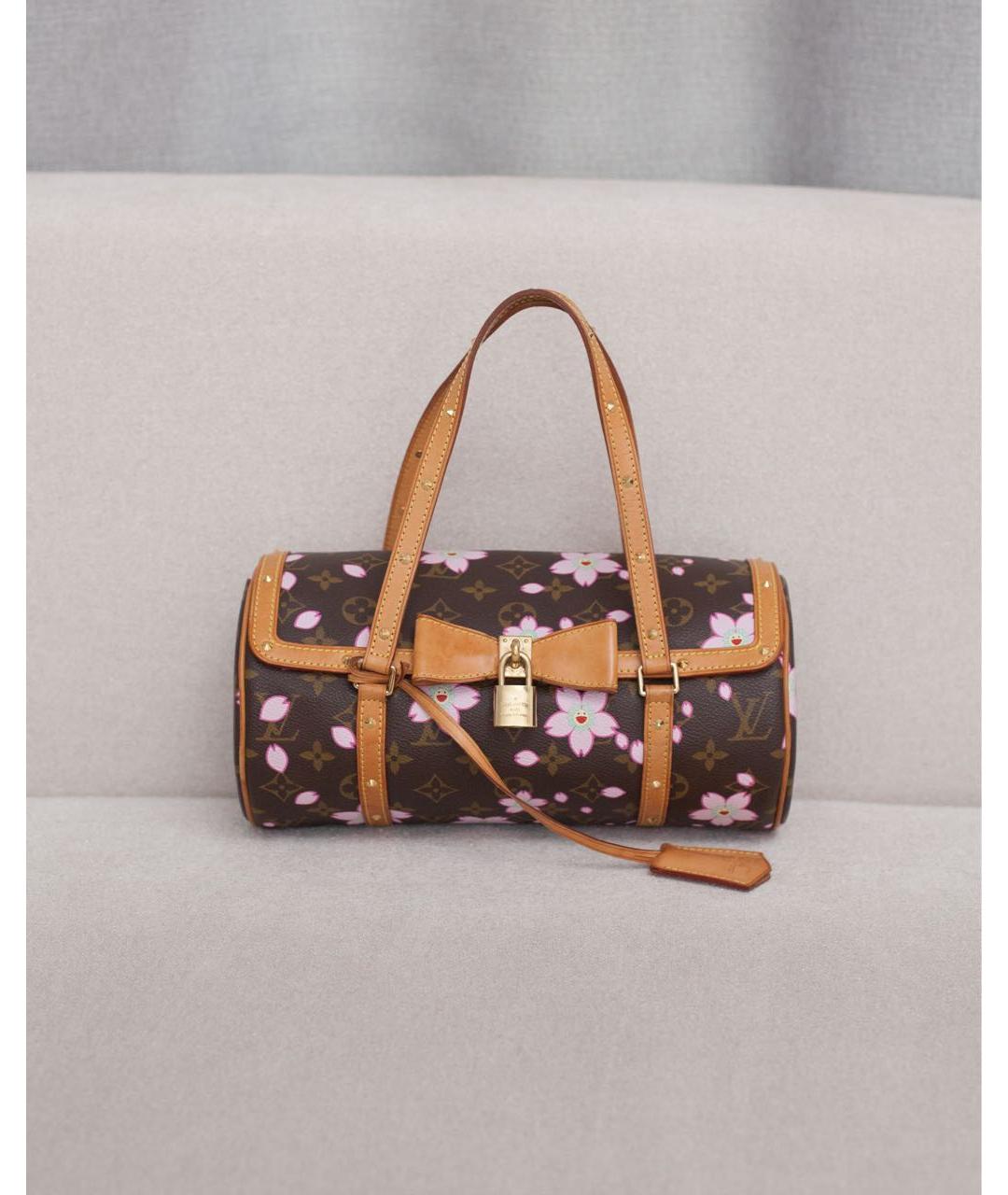 LOUIS VUITTON Коричневая сумка с короткими ручками, фото 9