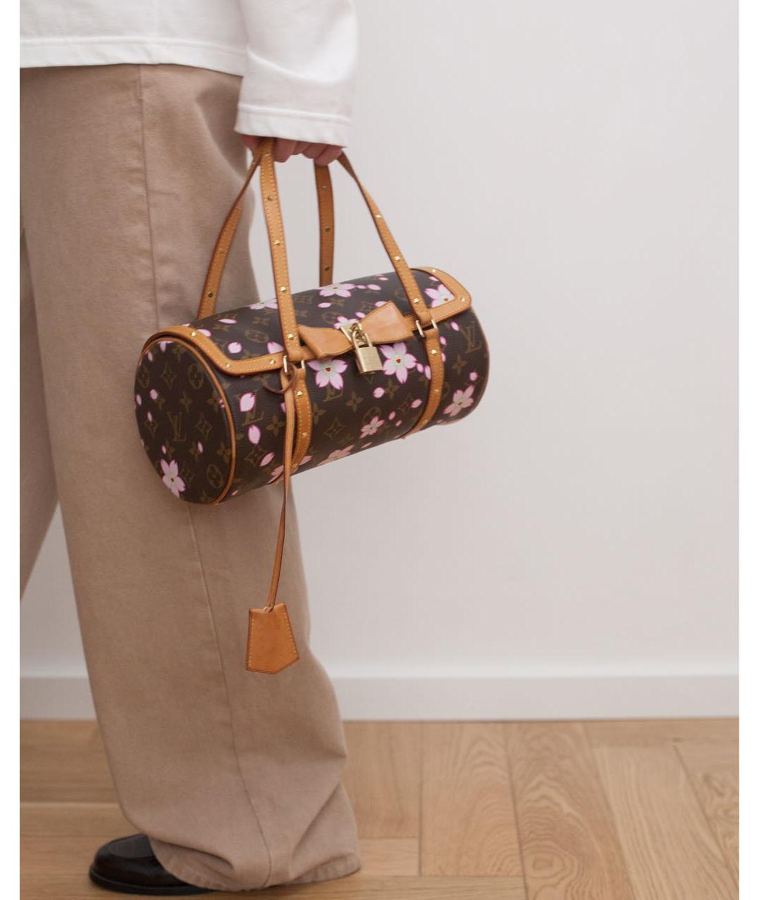 LOUIS VUITTON Коричневая сумка с короткими ручками, фото 3