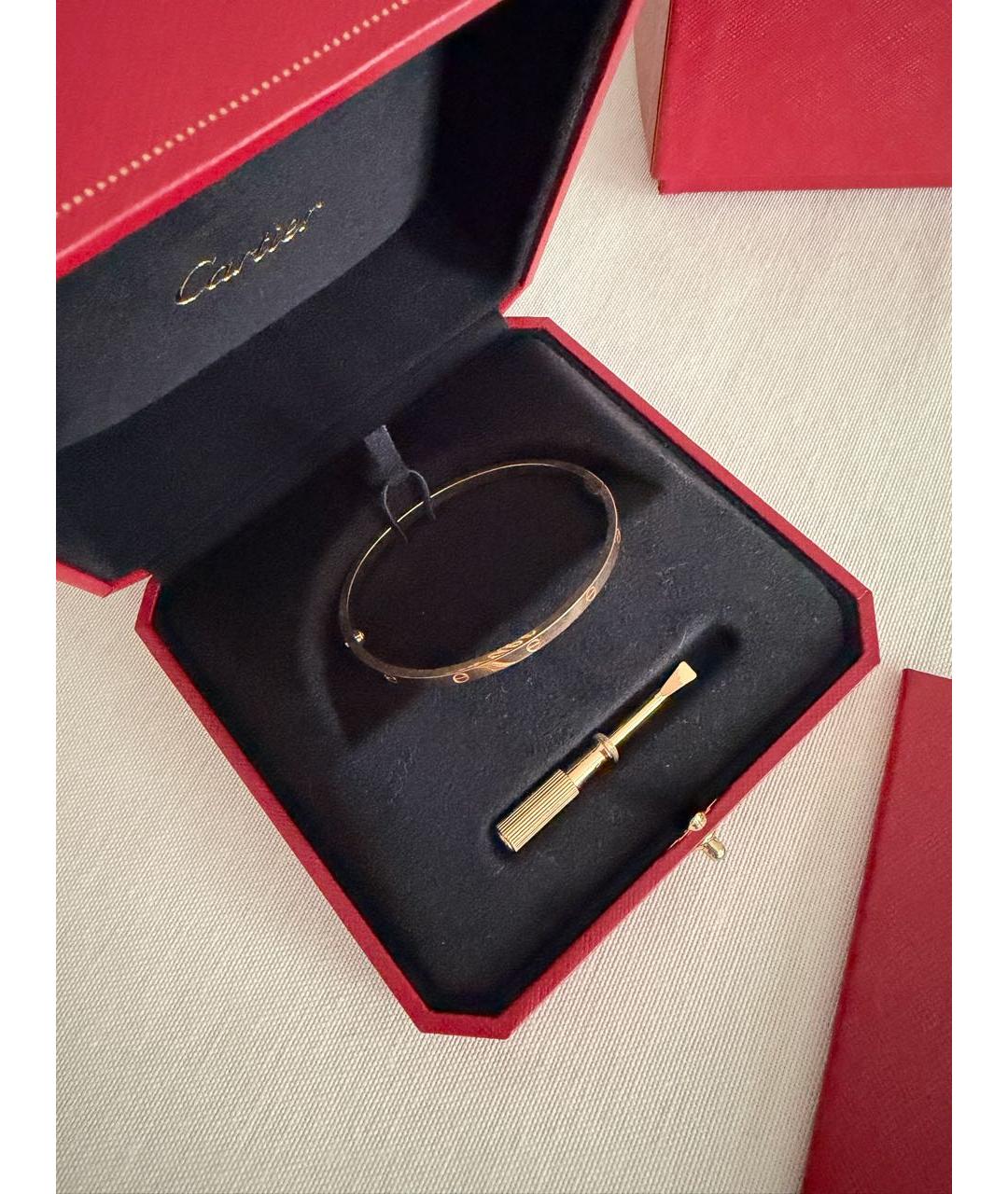 CARTIER Золотой браслет из розового золота, фото 4