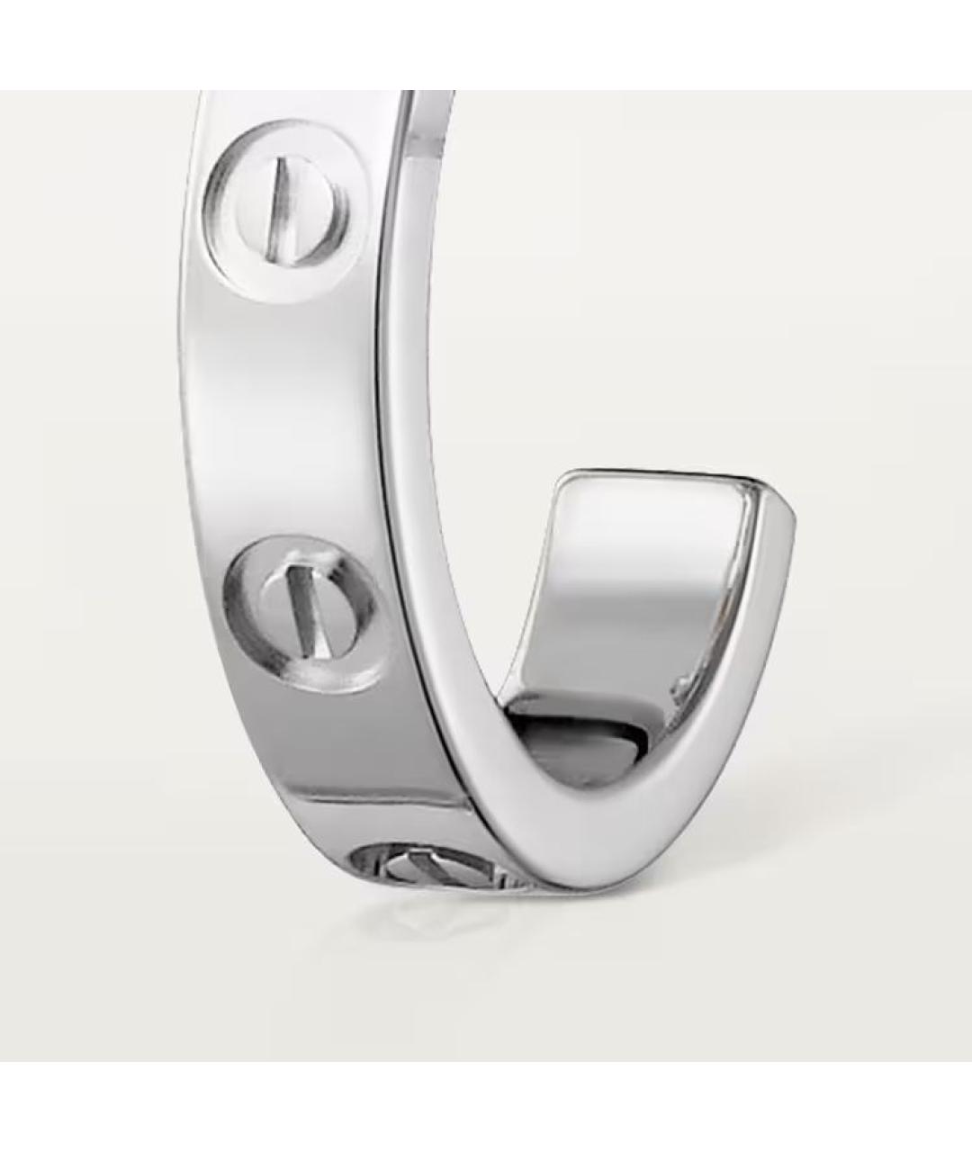 CARTIER Серебряные серьги из белого золота, фото 2
