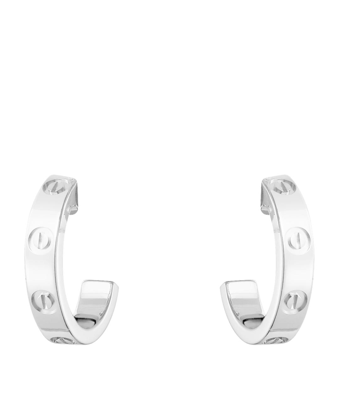 CARTIER Серебряные серьги из белого золота, фото 1