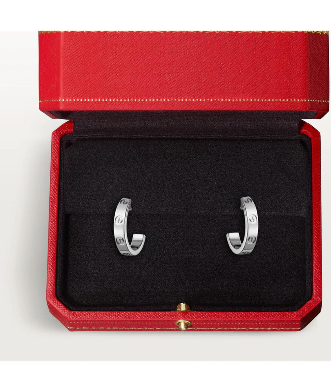 CARTIER Серебряные серьги из белого золота, фото 3