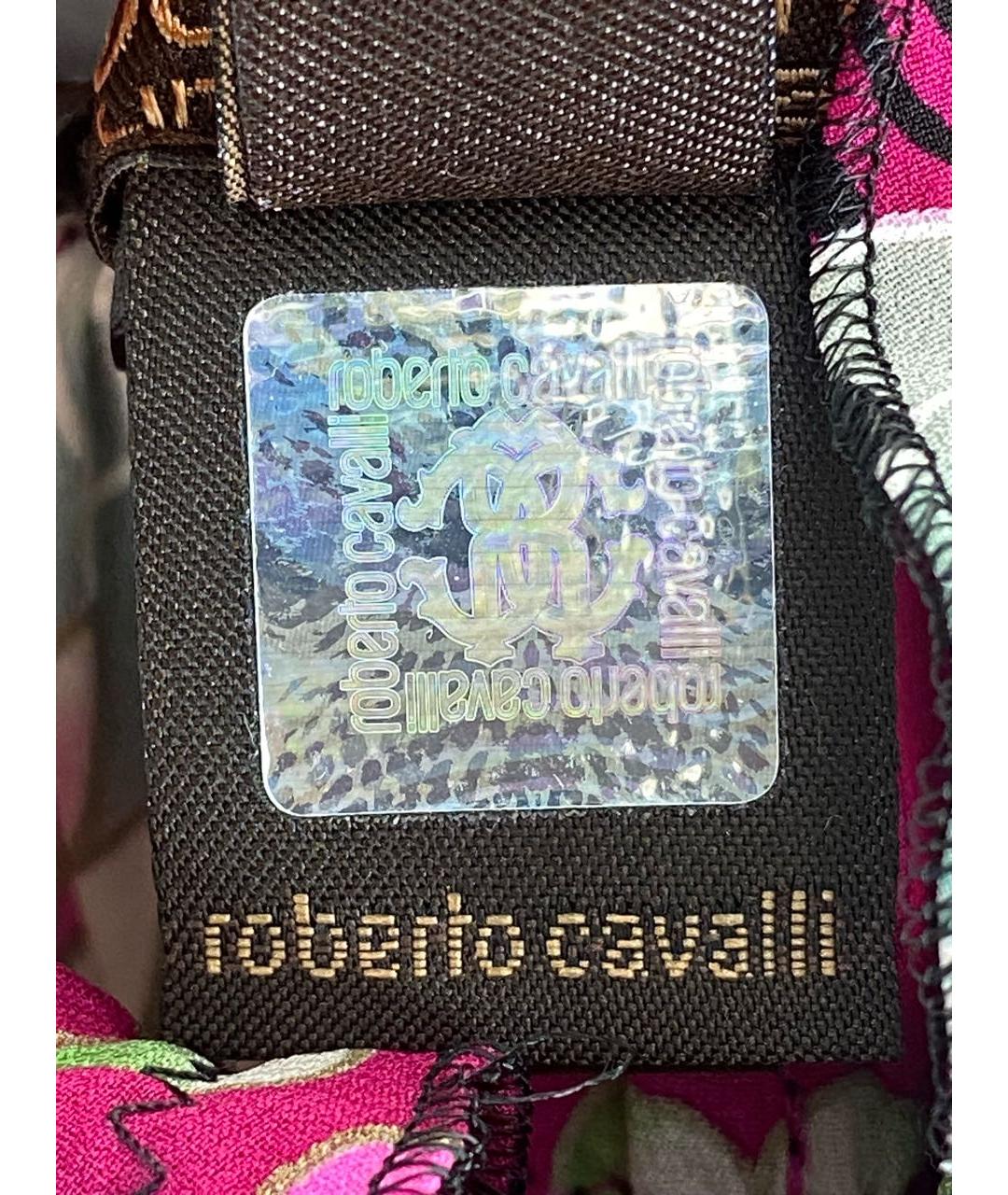 ROBERTO CAVALLI Мульти шелковая майка, фото 7