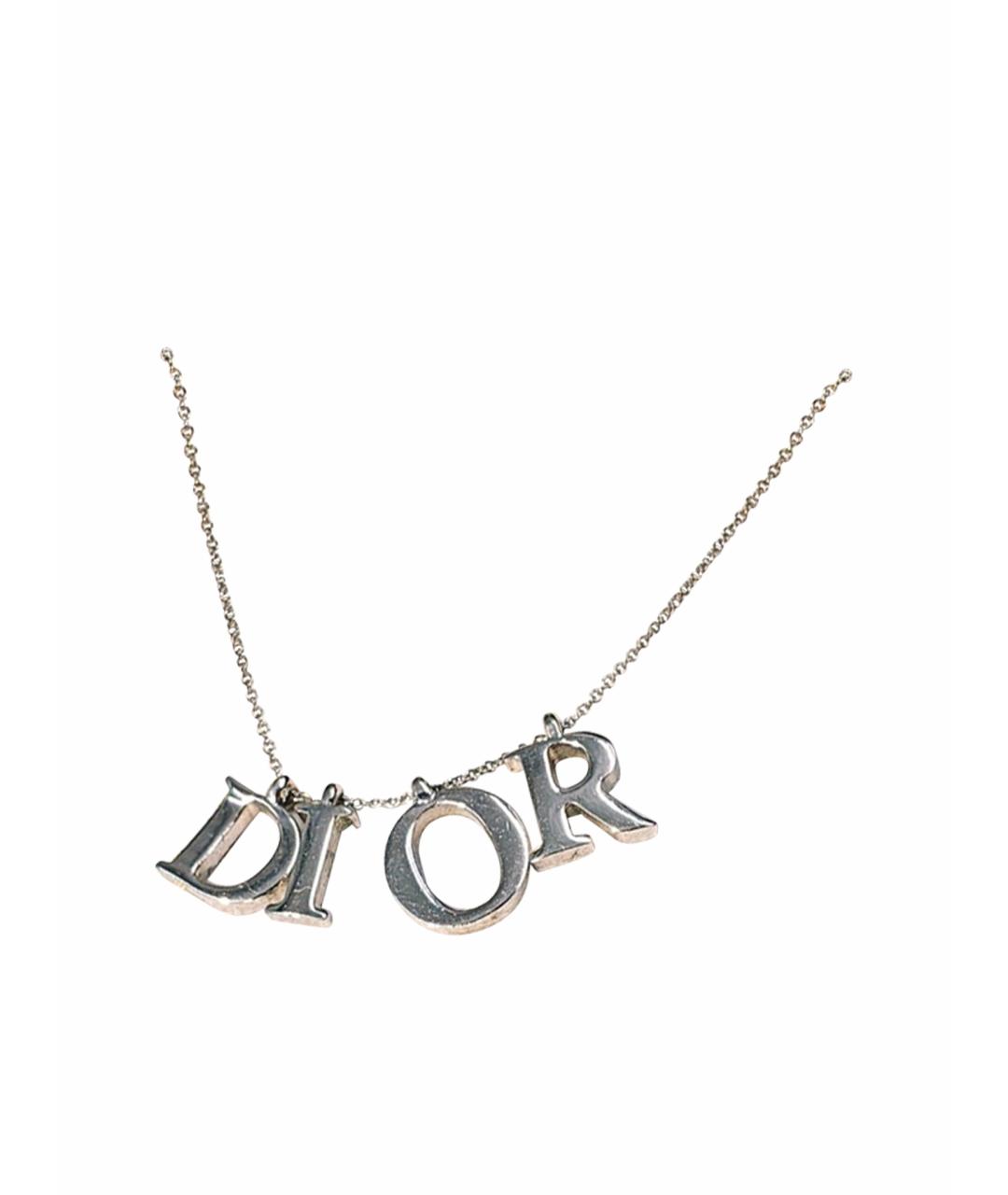 CHRISTIAN DIOR Серебряное колье, фото 1