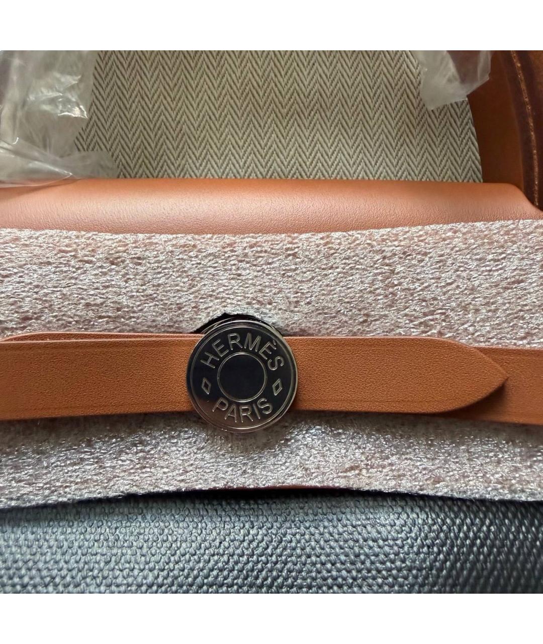 HERMES Черная тканевая сумка через плечо, фото 3