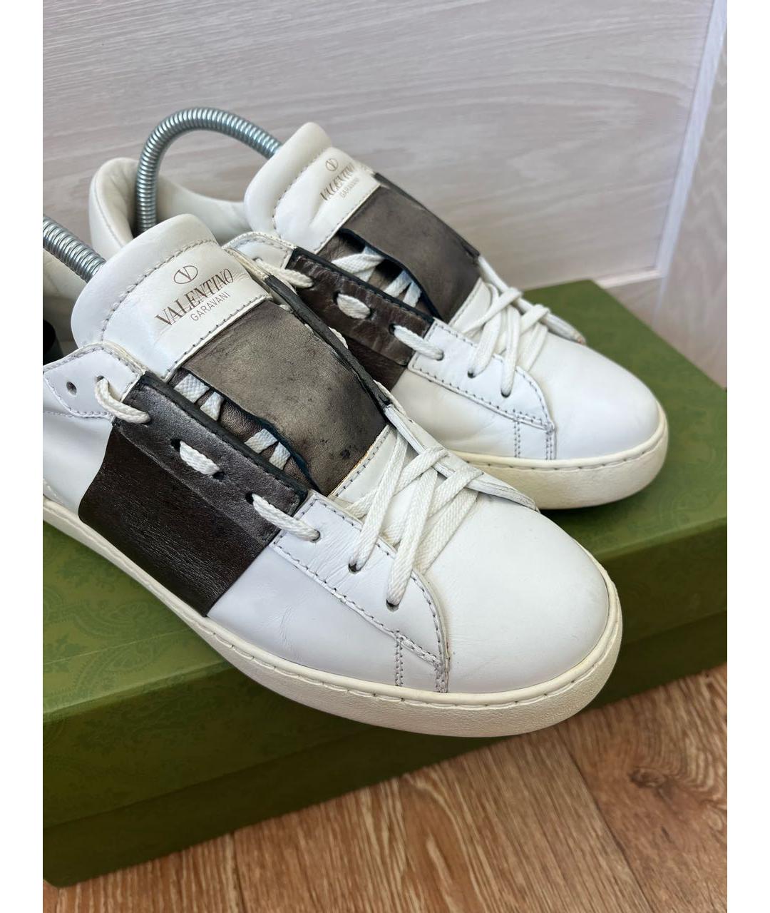 VALENTINO Белые кожаные кеды, фото 6