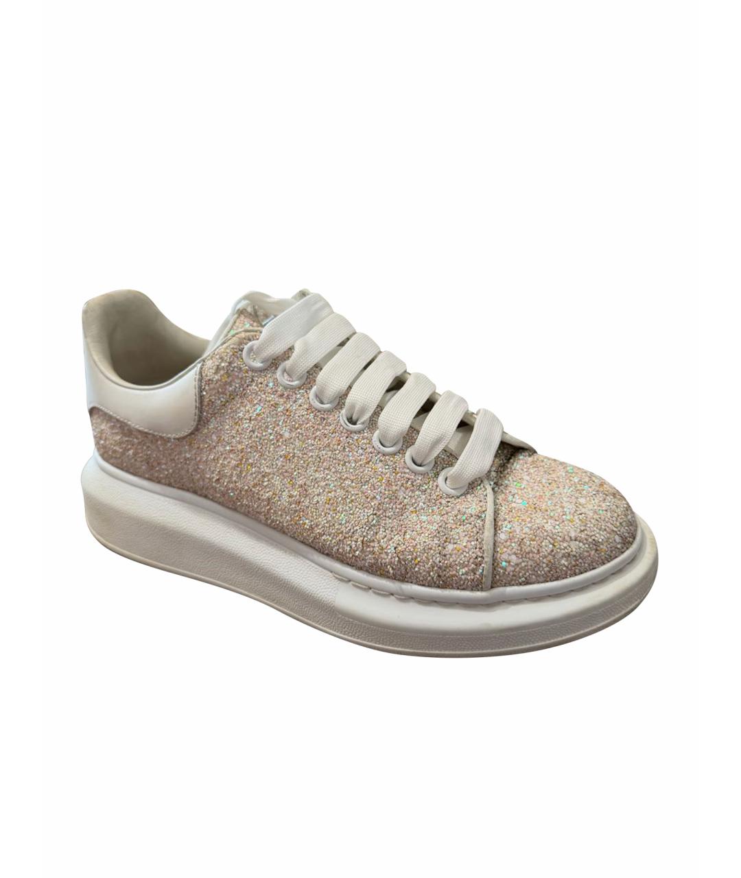 ALEXANDER MCQUEEN Золотые кеды, фото 1