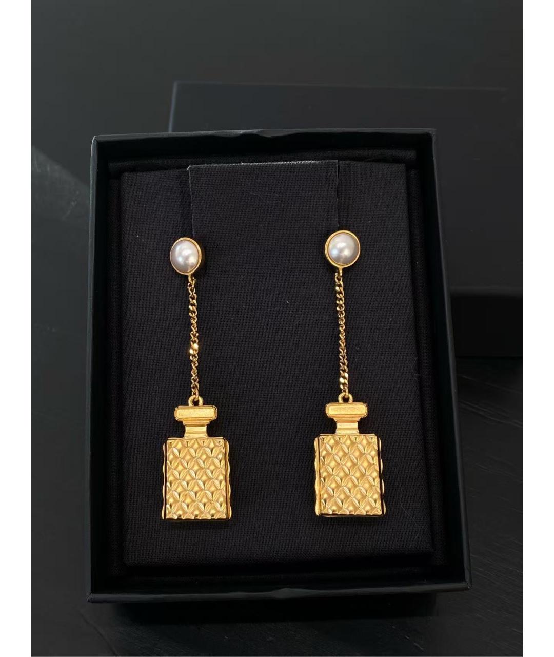 CHANEL Золотые серьги, фото 3