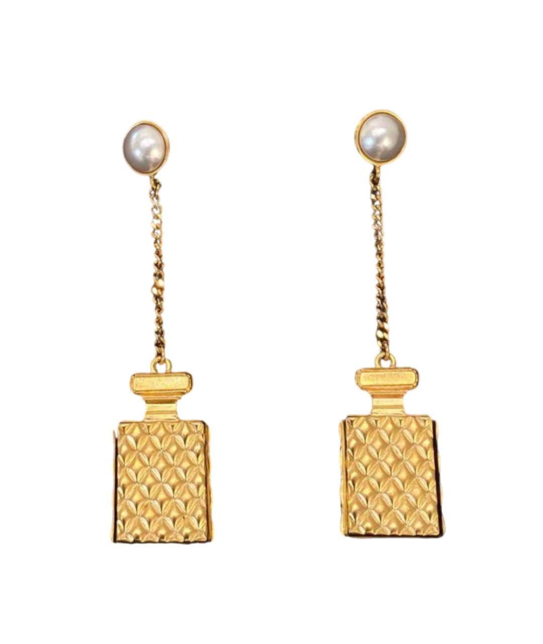 CHANEL Золотые серьги, фото 1