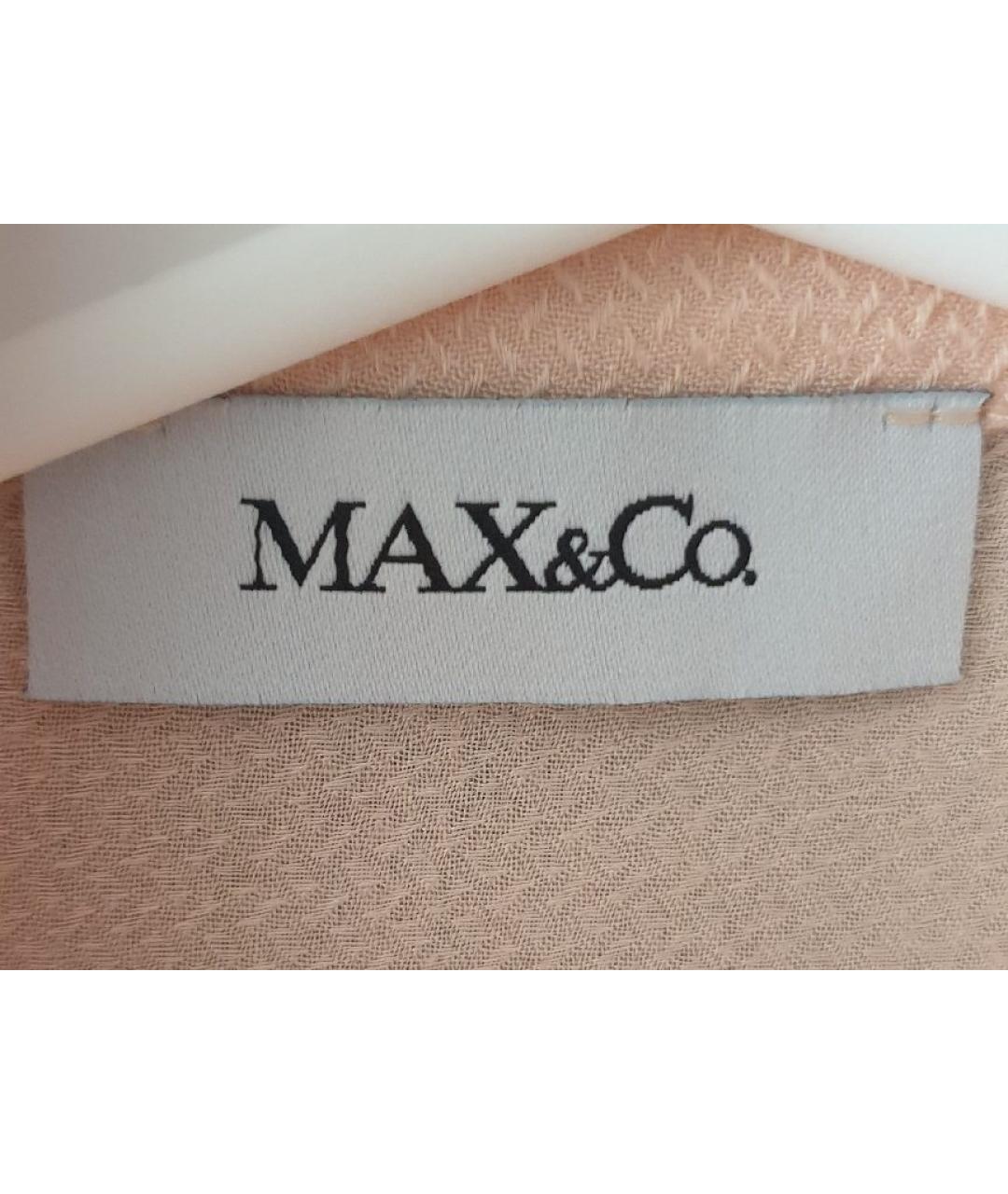 MAX&CO Розовая шелковая блузы, фото 2
