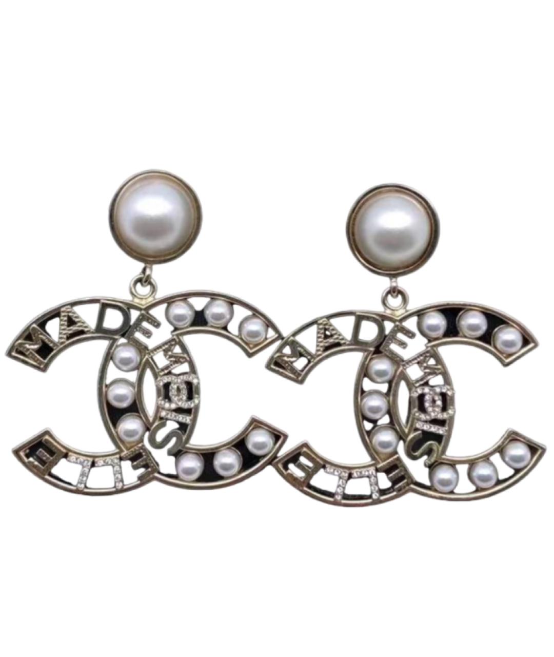CHANEL Серебряные серьги, фото 1