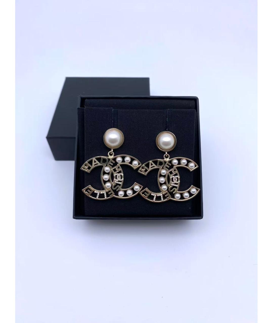 CHANEL Серебряные серьги, фото 2