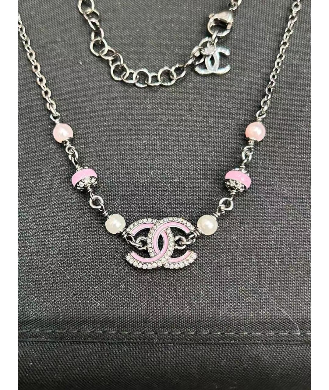 CHANEL Розовое колье, фото 2