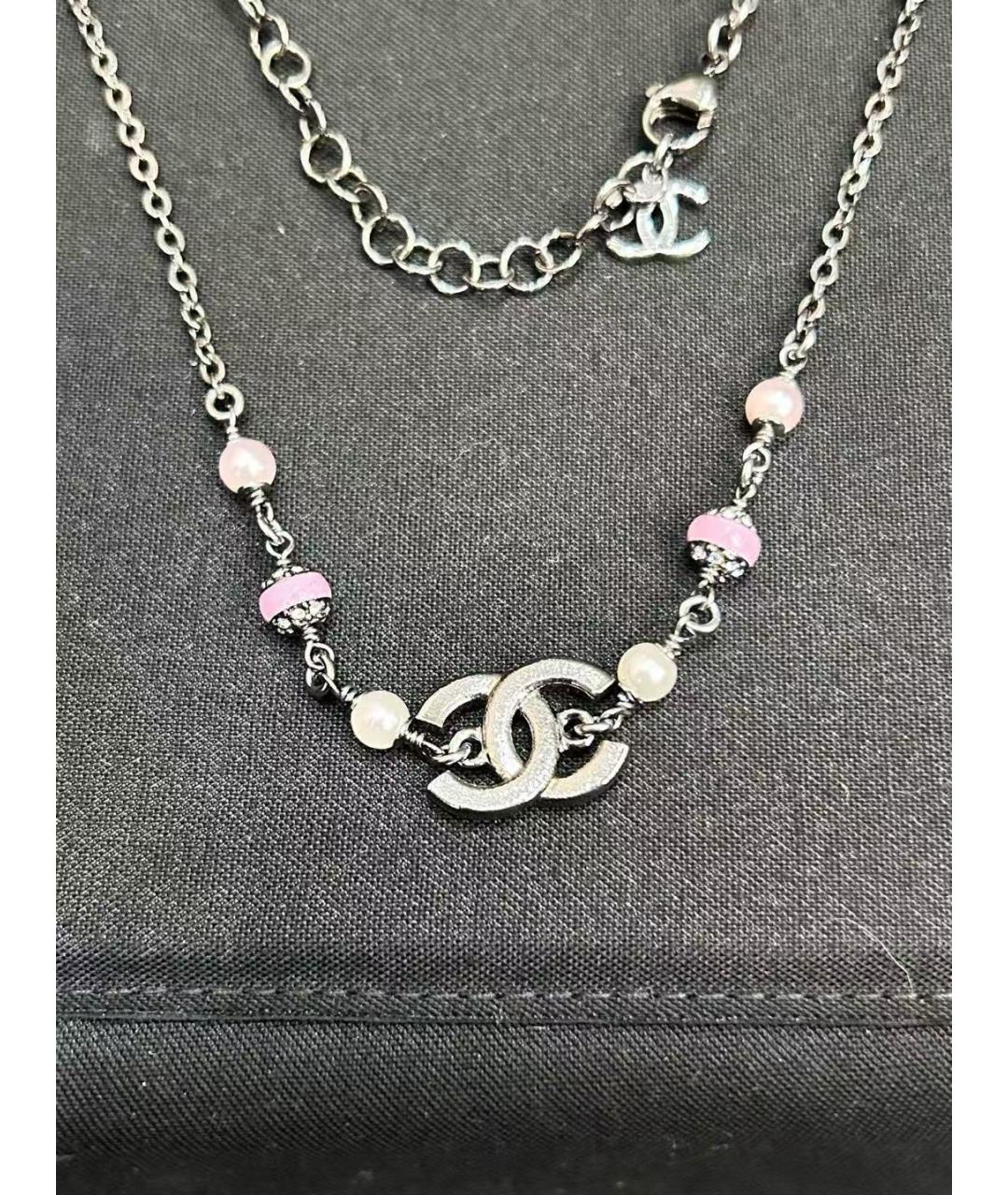 CHANEL Розовое колье, фото 3