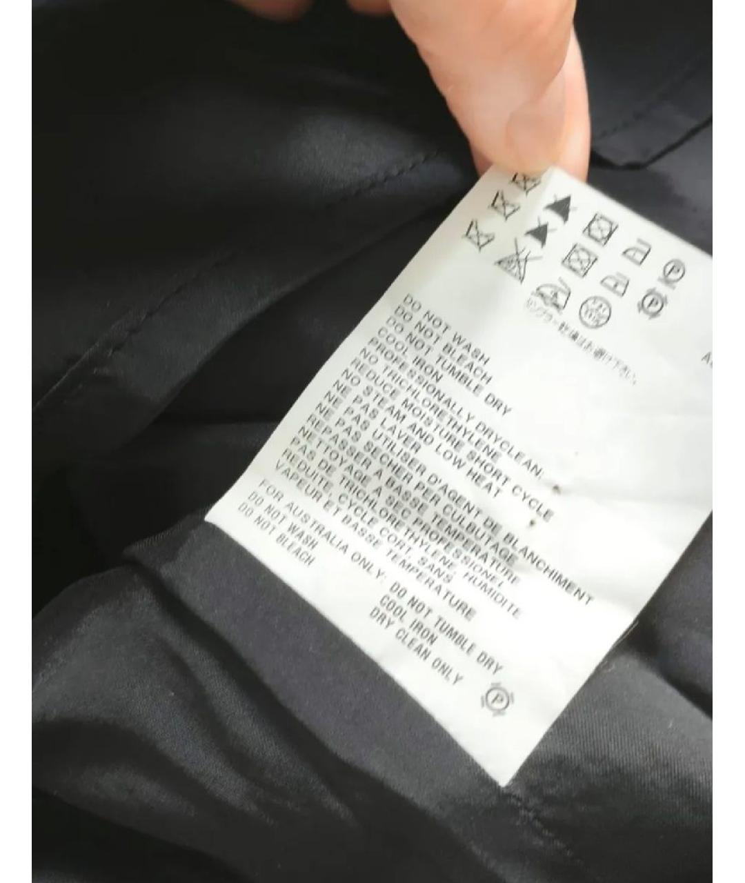 JIL SANDER Черная шерстяная юбка миди, фото 8