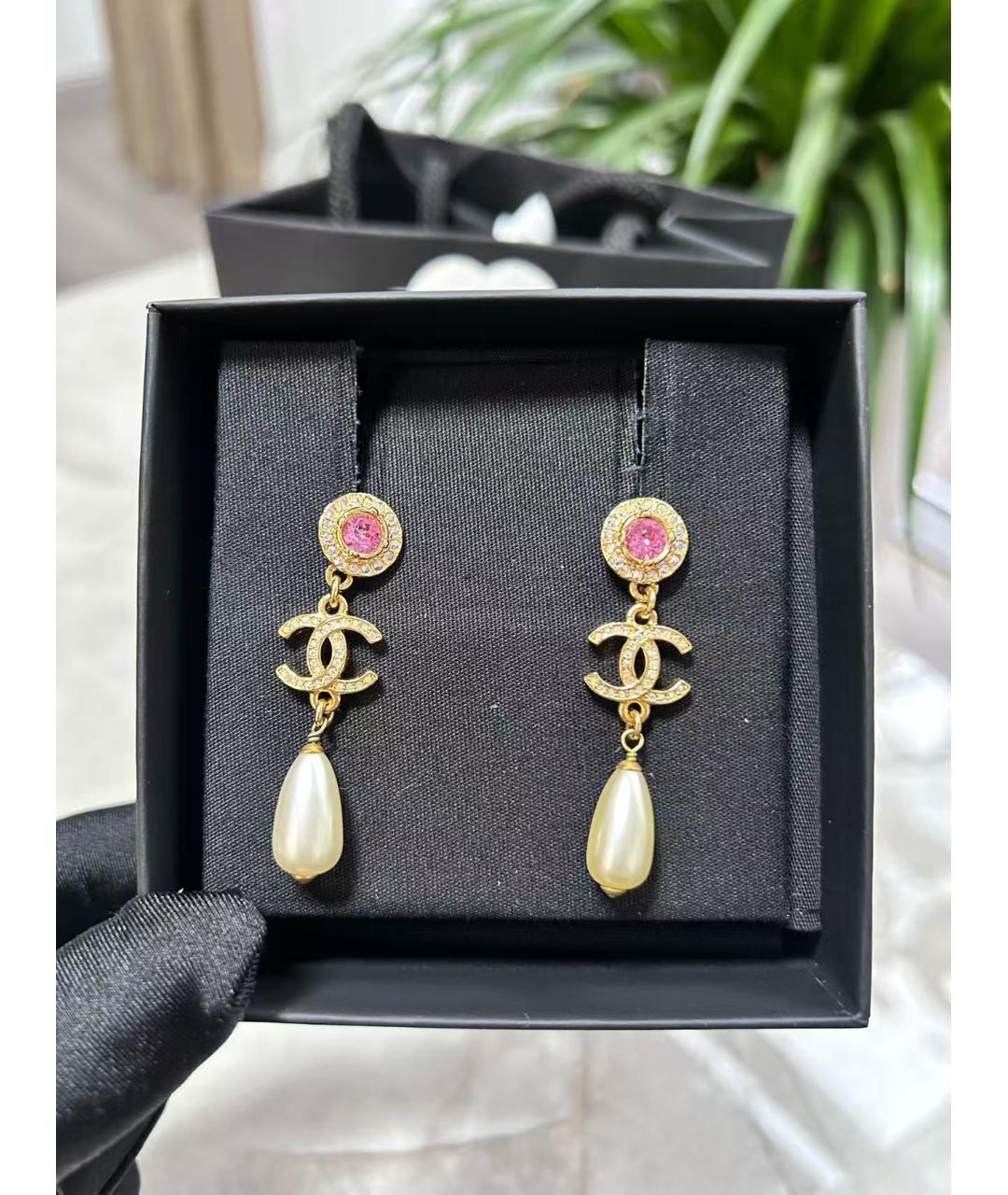 CHANEL Золотые серьги, фото 3