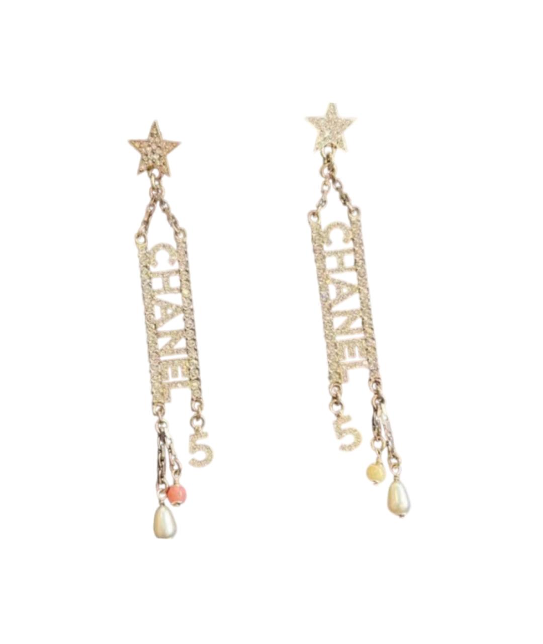 CHANEL Золотые серьги, фото 1