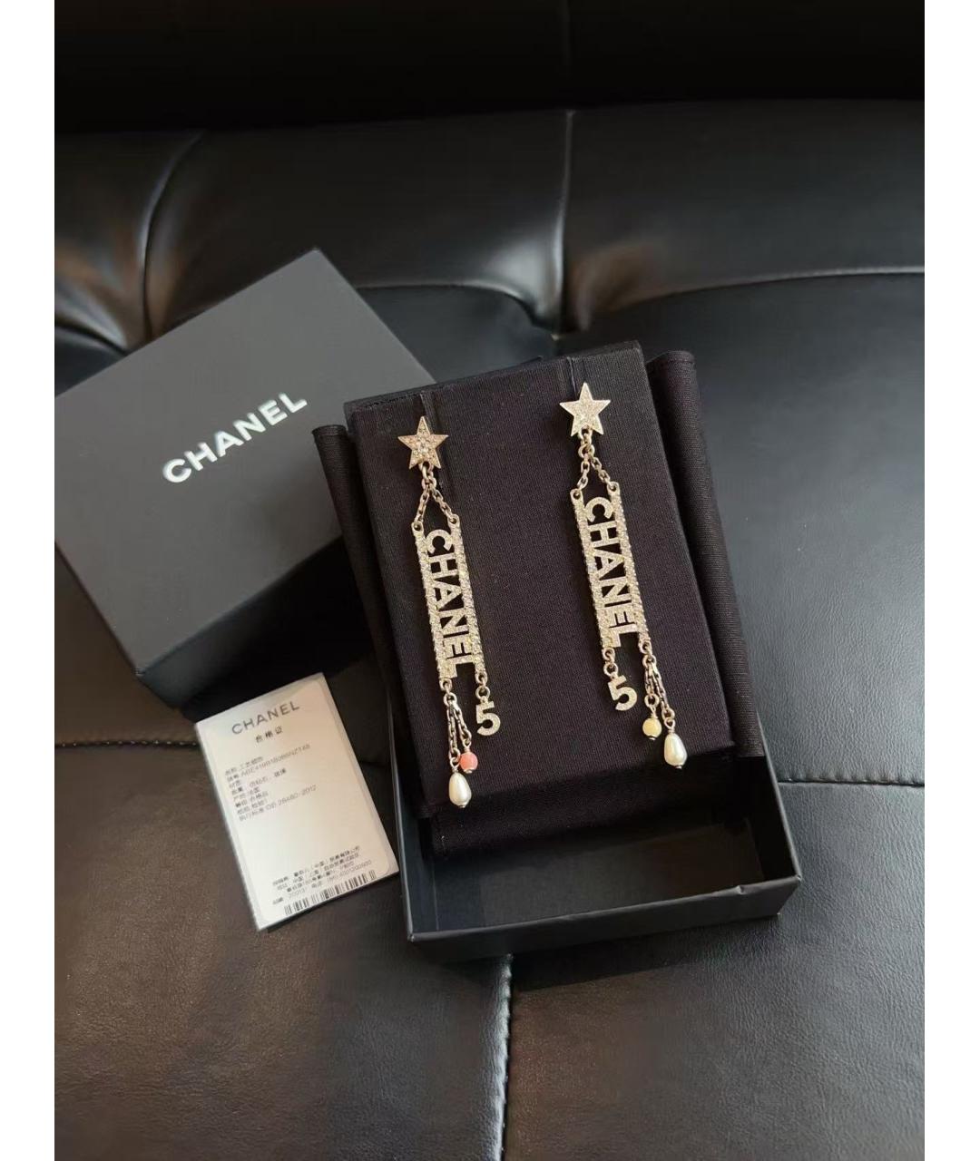 CHANEL Золотые серьги, фото 3
