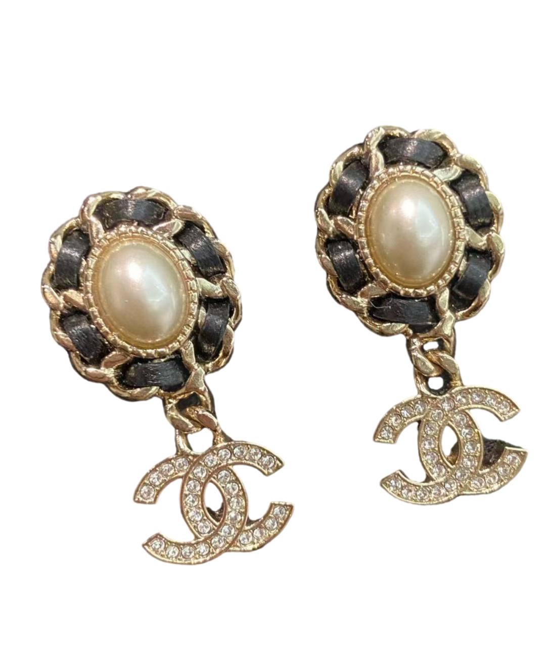 CHANEL Золотые серьги, фото 1