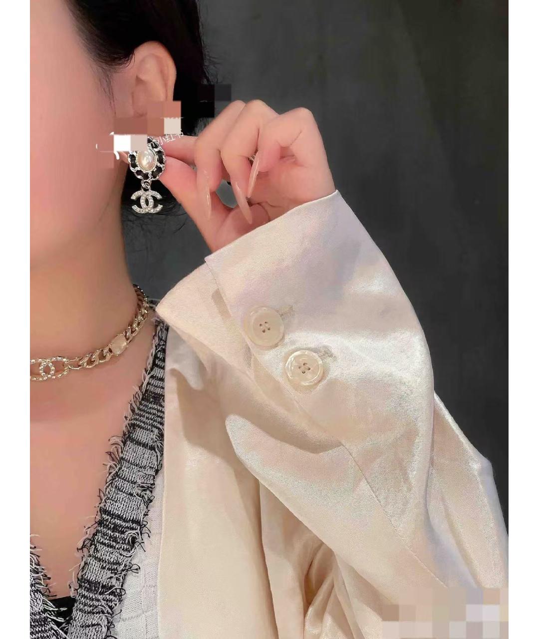 CHANEL Золотые серьги, фото 5