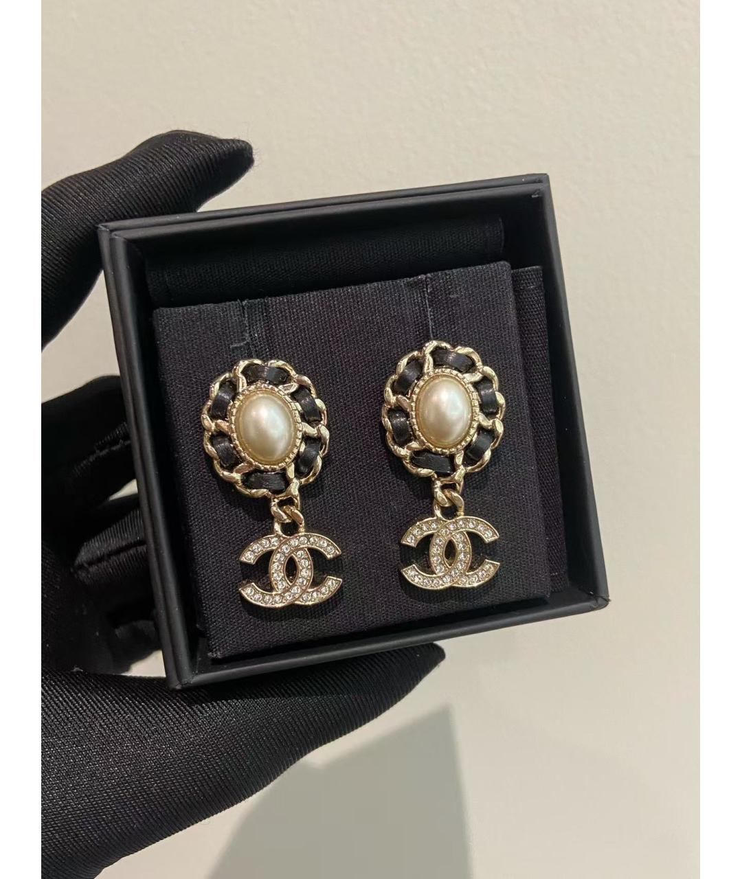 CHANEL Золотые серьги, фото 2