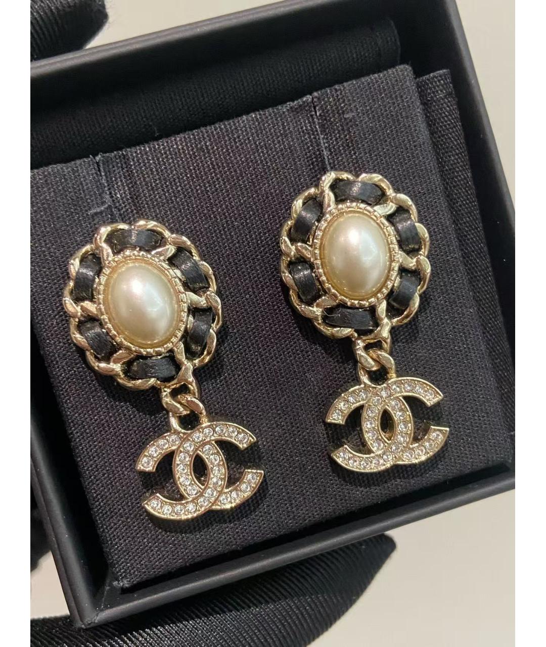 CHANEL Золотые серьги, фото 4