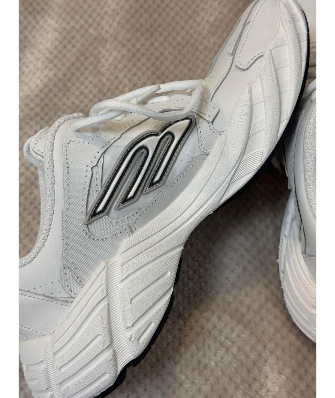 BALENCIAGA Белые кожаные кроссовки, фото 6