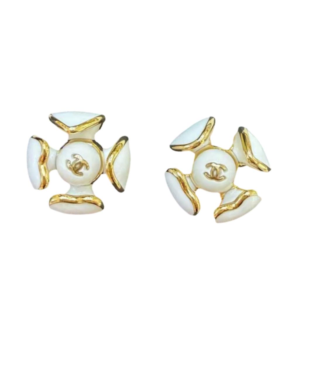 CHANEL Золотые серьги, фото 1