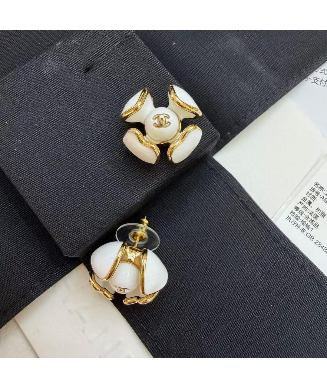 CHANEL Золотые серьги, фото 4