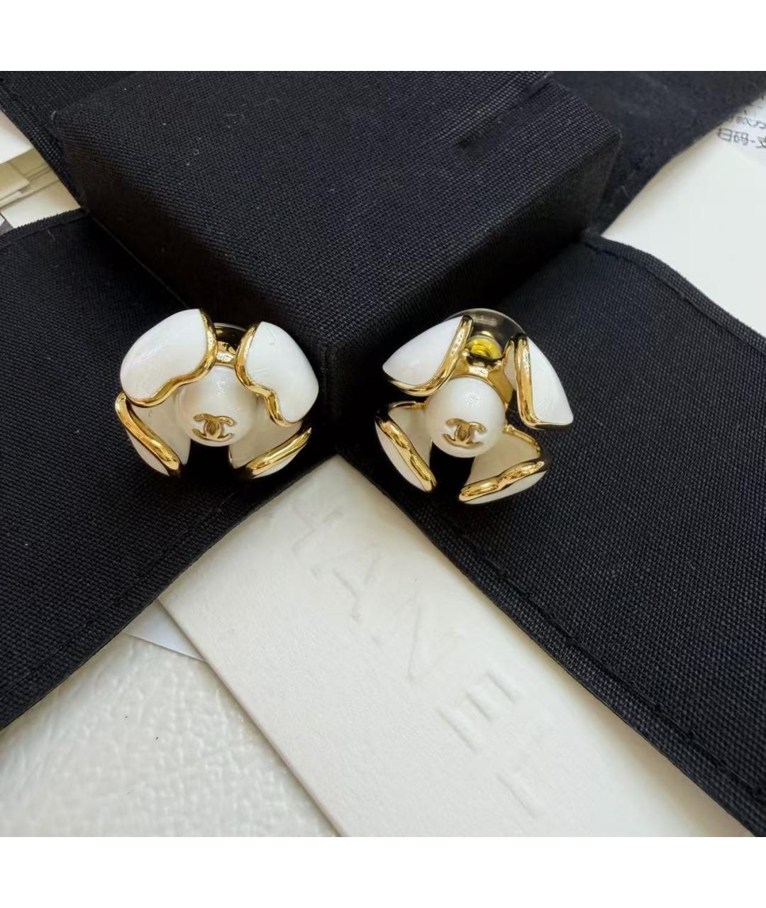 CHANEL Золотые серьги, фото 3