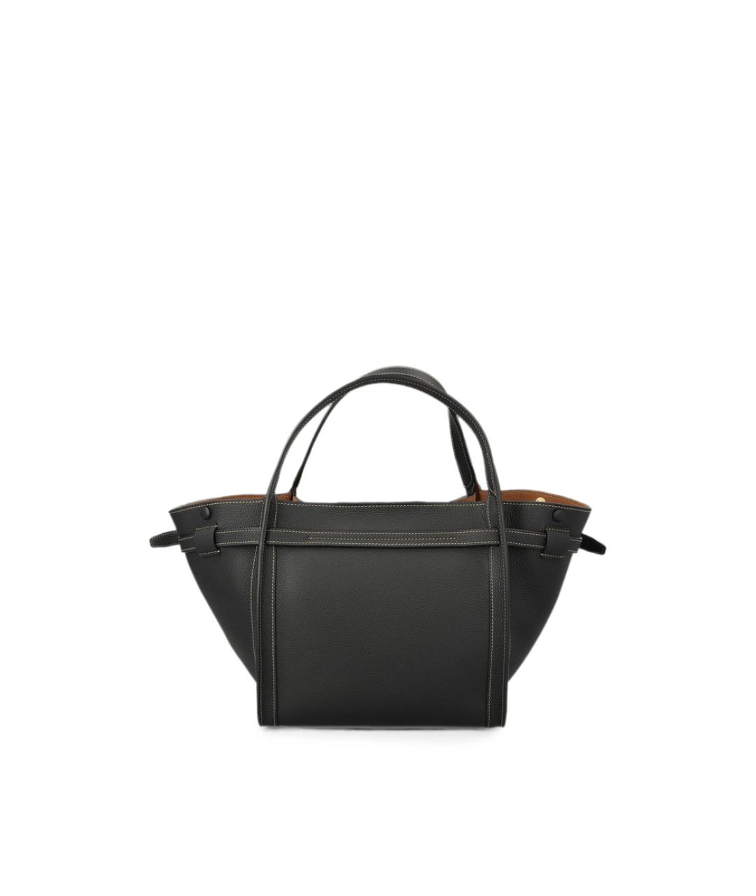 TOD'S Черная кожаная сумка тоут, фото 2