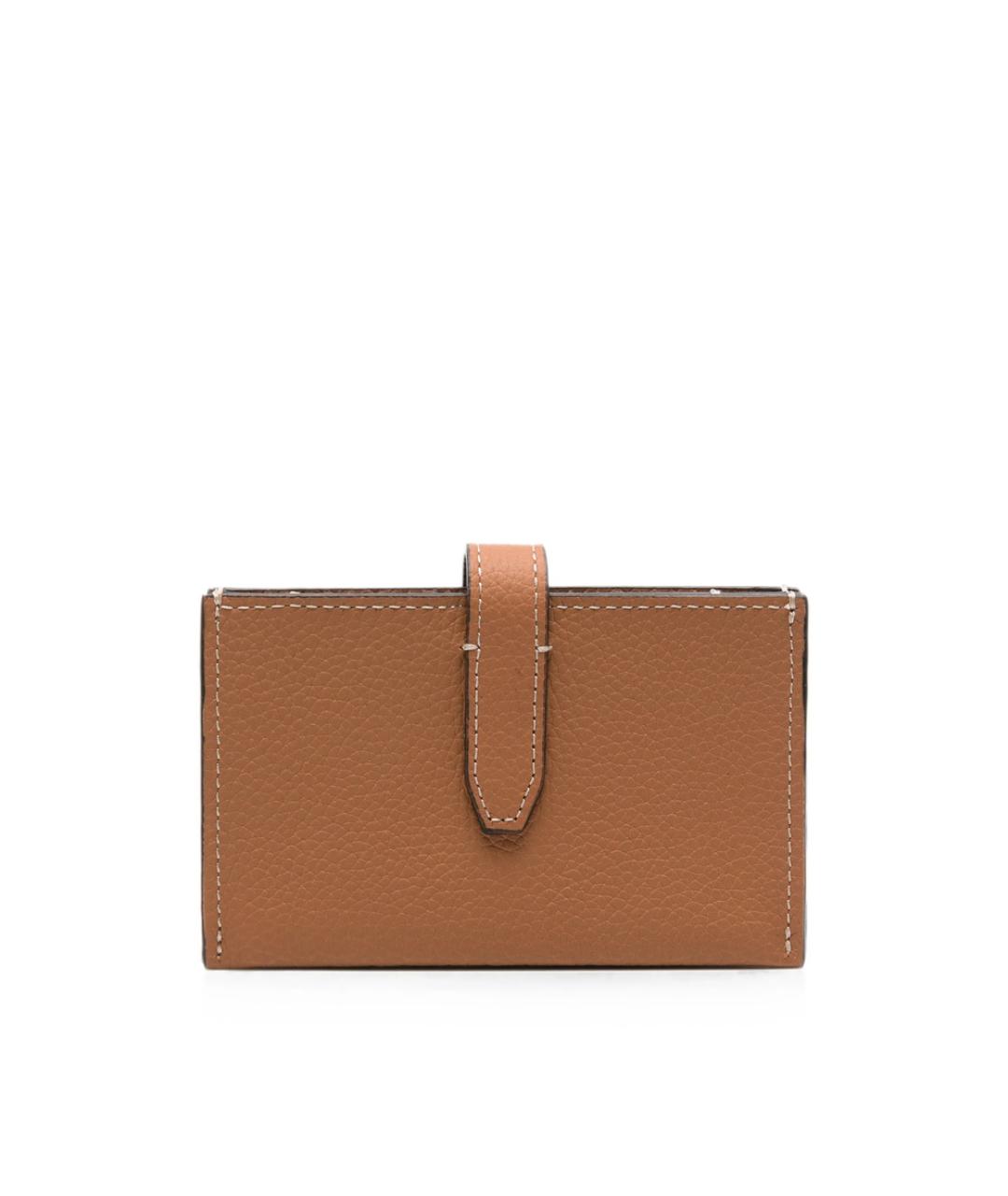 TOD'S Коричневый кожаный кошелек, фото 3
