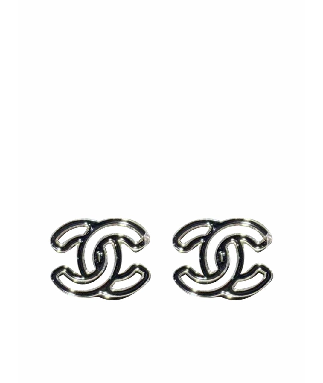 CHANEL Черные серьги, фото 1